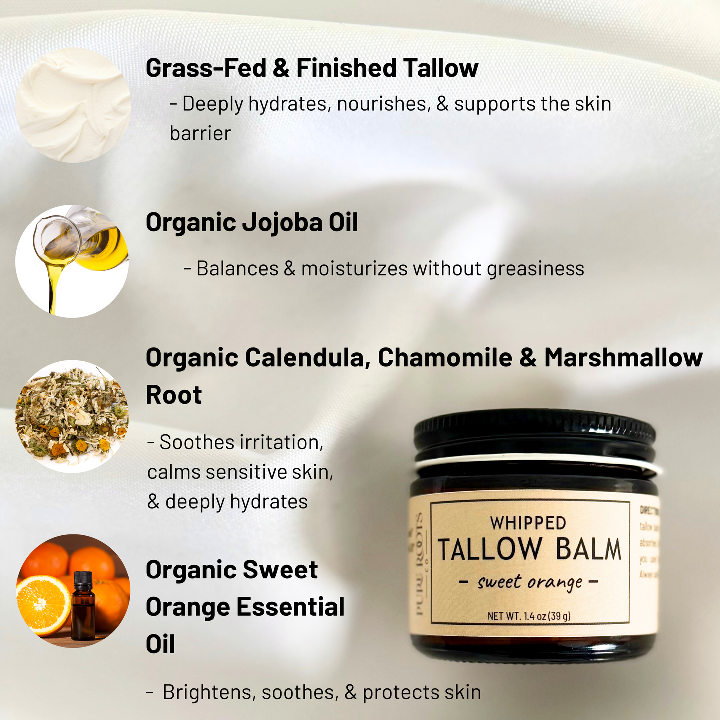 Sweet Orange Whipped Tallow Balm